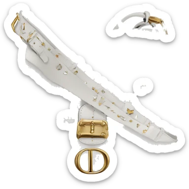 White Dior saddle bag  sticker