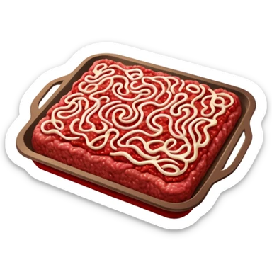 ground beef tray sticker