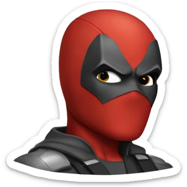 The DC superhero red hood winking sticker