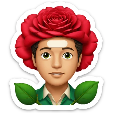 Bruno mars ve rose sticker