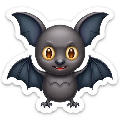 Bat cartoon sticker