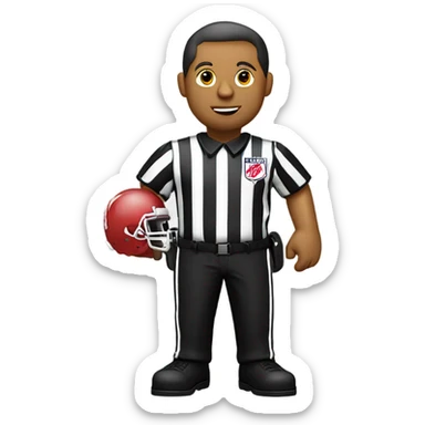 ref in Kansas City chiefs uniform sticker