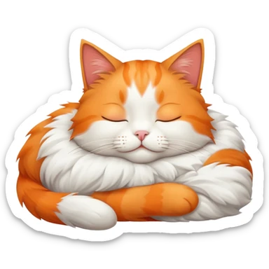 cat sleeping  sticker