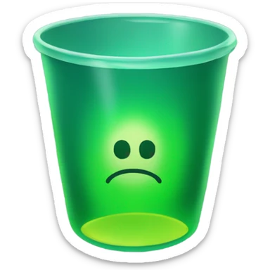 cup of radioactive  sticker