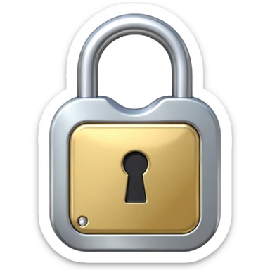 candado abierto sticker