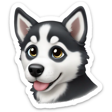 Siberian husky puppy sticker