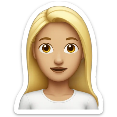 WOMAN WHITOUT EARS sticker