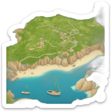 Mallorca map sticker