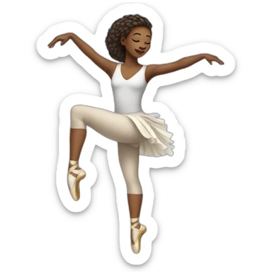 Female contemporary Dancer sticker