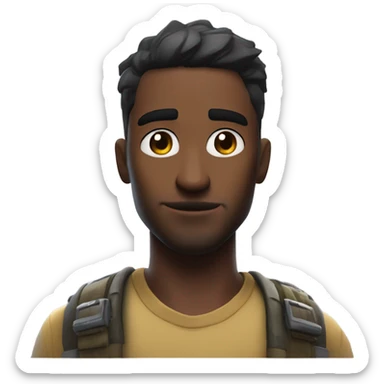 A sigma rizzing us up my his jaw and he is a expert Fortnite player named to uber driver marine sticker