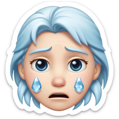  frozen distraught iOS emoji sticker