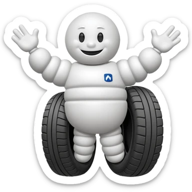 Boneco pneu michelin sticker