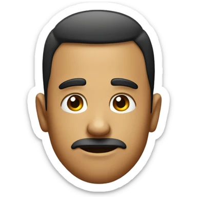 Face with one raised eyebrow and smirk sticker