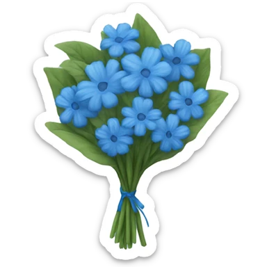 blue Bouquet  sticker