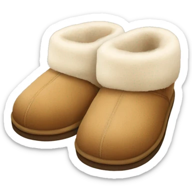 cozy ugg slippers sticker