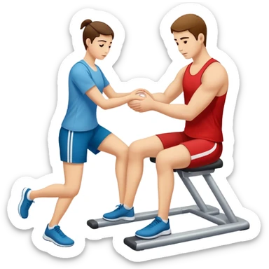 Physical therapy for tendon injury sticker
