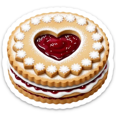 Linzer Cookie sticker