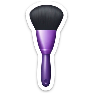blush and brush purple sticker