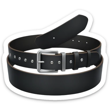 black military belt sticker