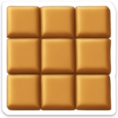 brown raw sugar bars sticker