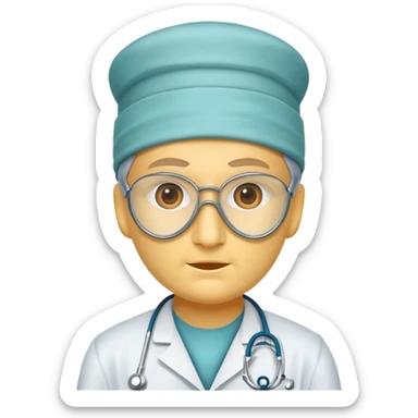 pleuge doctor mask no hat sticker