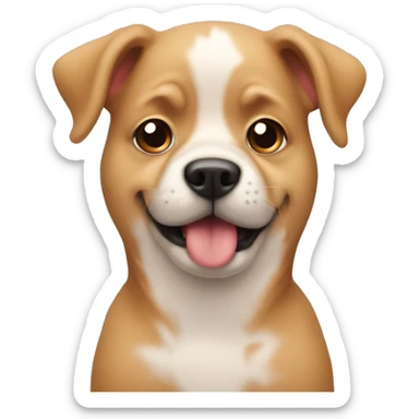 Mum dad dog baby sticker