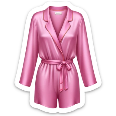 pink silk pajamas sticker