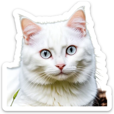 створити чарівного котика  на чотирьох лапках  махає  хвлстиком sticker