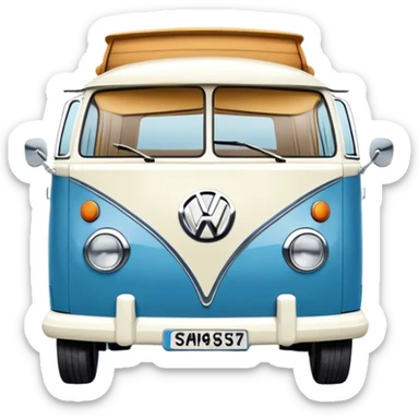 VW camper van sticker