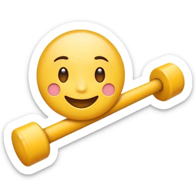 crer un emoji pour representer la moitier et maitenent avec une barr orizontal sticker