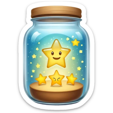 stars in a jar sticker