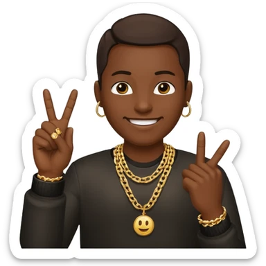 😊🖕🏽 sticker