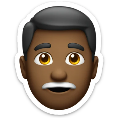 emoji with an important look with a finger up sticker