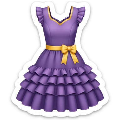 dress with ruffles sticker
