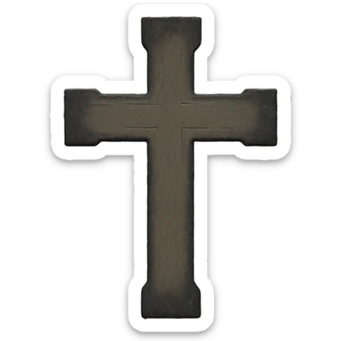 grunge cross sticker