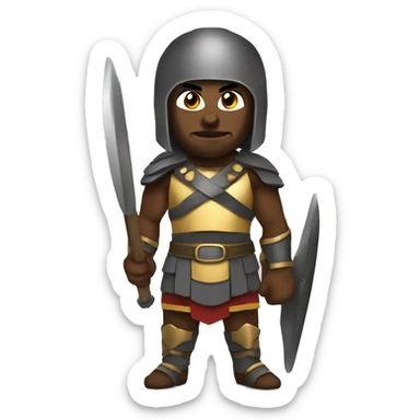 spartan warrior male rpg sticker