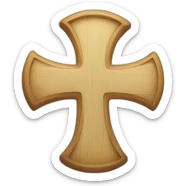 a cross sign for wrongg thing sticker