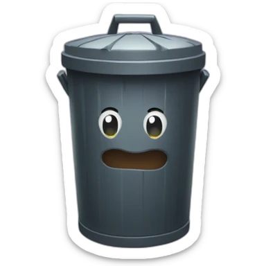 magical trash can sticker