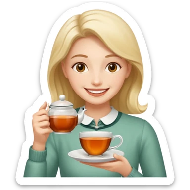 Tea time fikka sticker