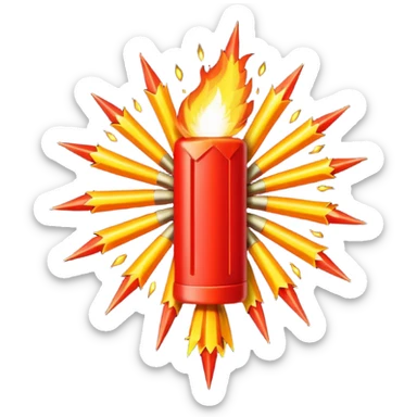 V for vendetta fire cracker sticker