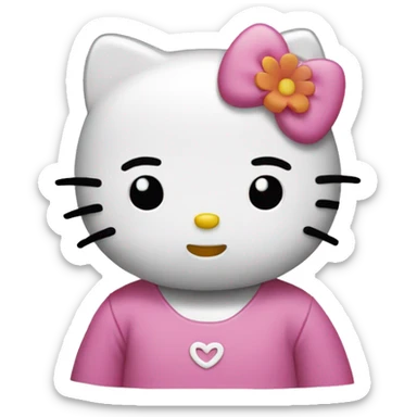 Hello kitty calm sticker