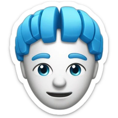 un os dans un cerveau sticker