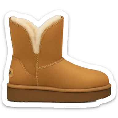 tan ugg tasman platform mini boots sticker