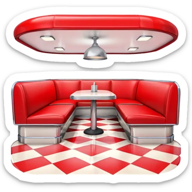 route 66 american diner sticker