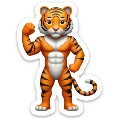 Tiger body sticker