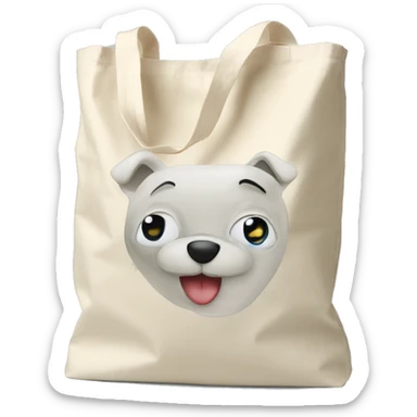 cute reusable tote bag sticker