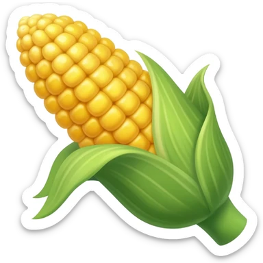 Corn holding cornball sticker