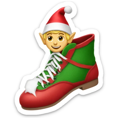 Elf on the shelf shoe sticker