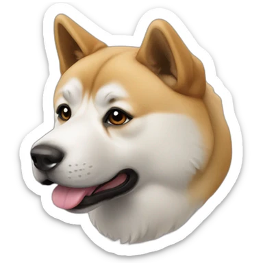 Akita dog sticker