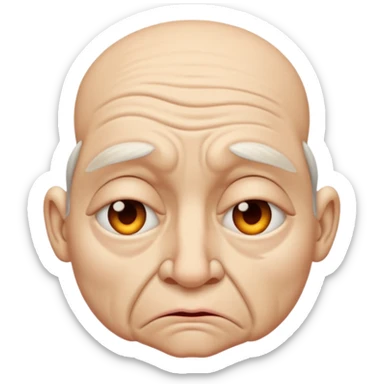 A face of utter disgust  sticker